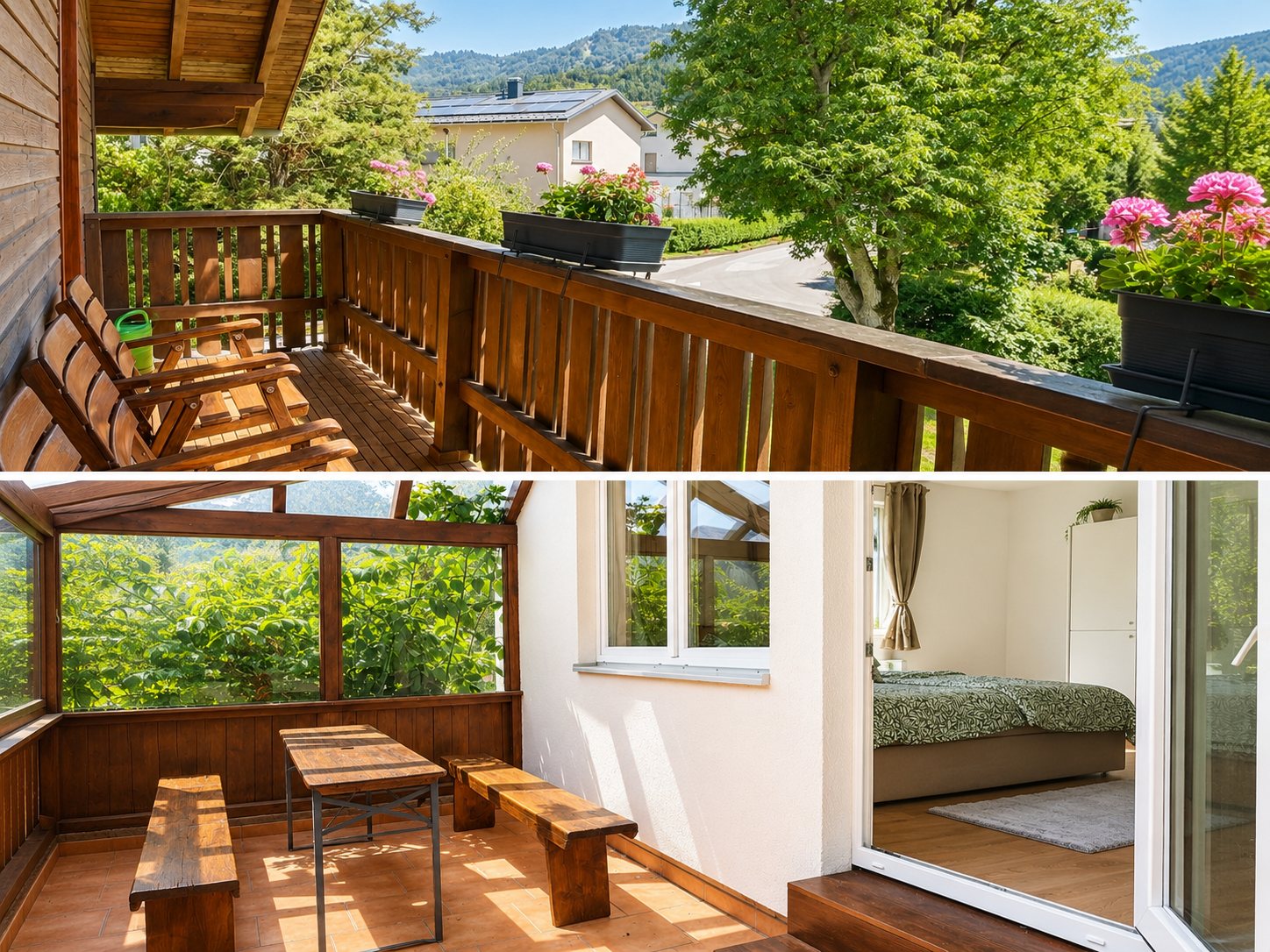 Balkon mit Ausblick